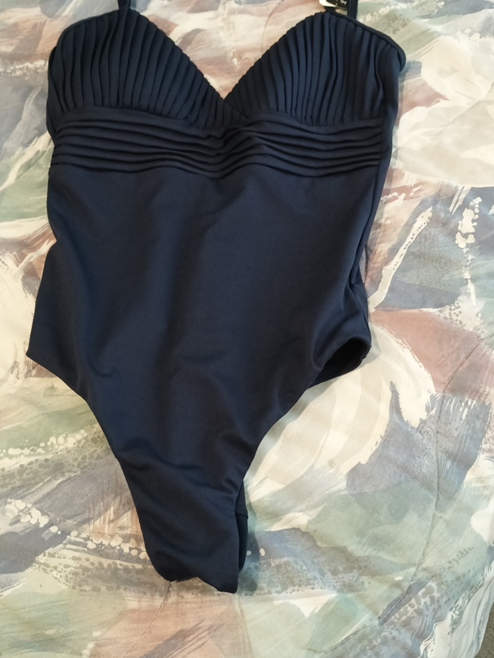 NWT Azura Australia pleated One Piece Swimsuit
